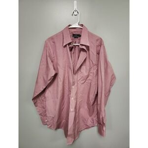 Lanesboro Men's Shirt Mediu 151/2-34/35 Long Sleeve W/Pocket Red White Checkered